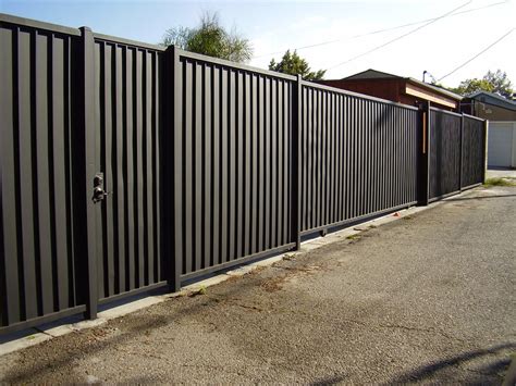 black sheet metal fence|solid metal fence panels.